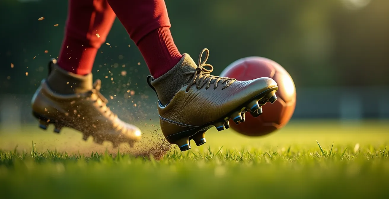 Décomposition technique d'une volée de football en séquence