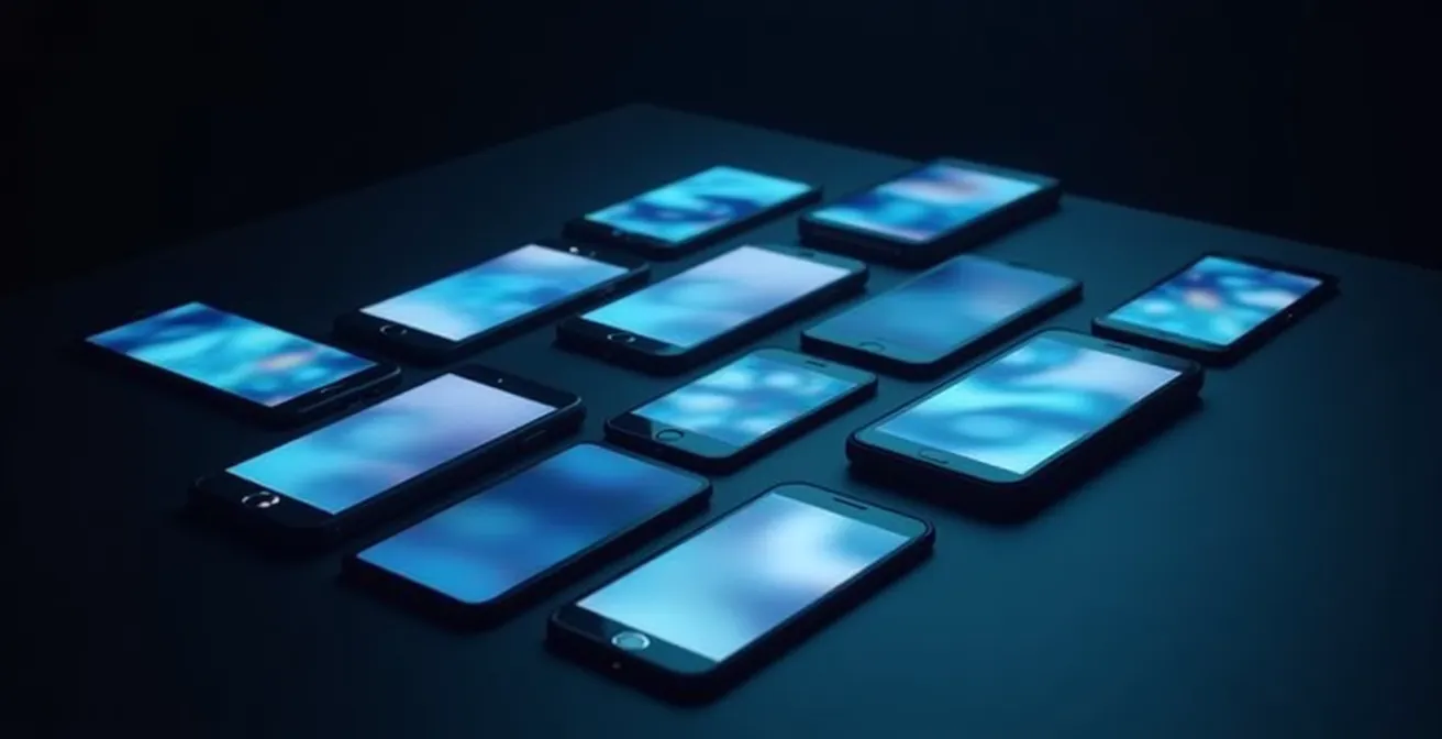 Mosaïque d'écrans de smartphones montrant le but de Pavard sous différents angles, représentant la diffusion virale instantanée