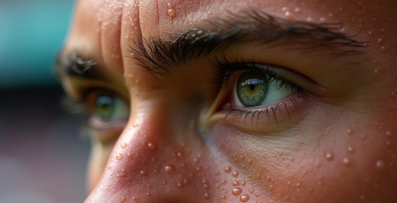 Concentration extrême d'un tireur de penalty dans les dernières secondes du match